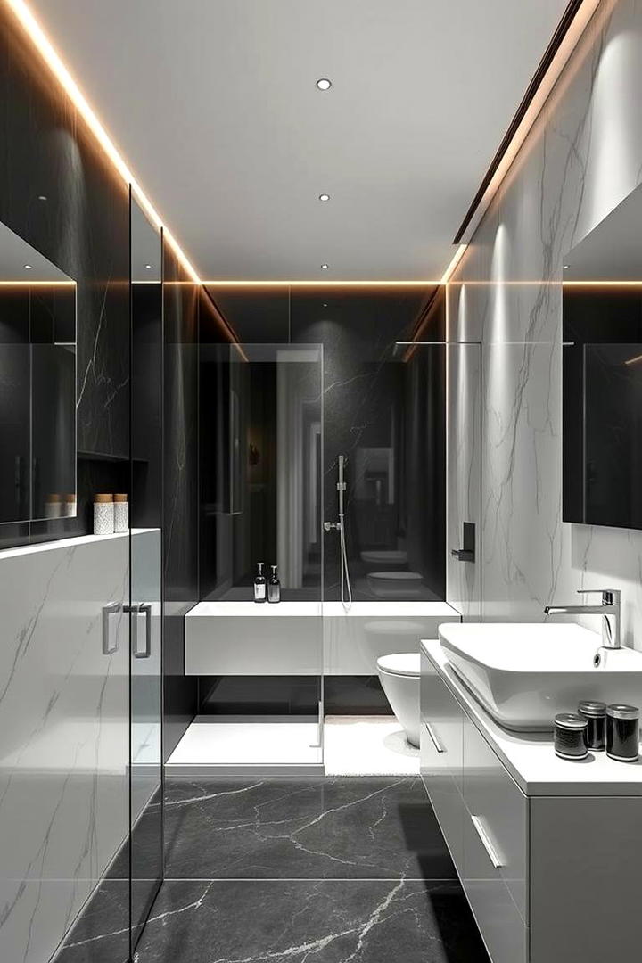 Sleek Contemporary Wet Room - 30 Wet Room Ideas