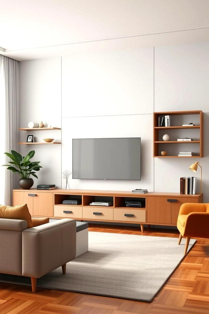 Sleek Entertainment Centers - 30 1950s Living Room Ideas