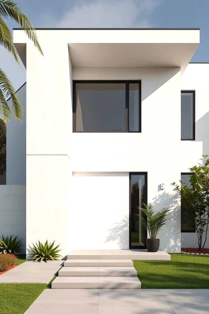 Sleek Geometric Facade - 30 Minimalist House Exterior Ideas