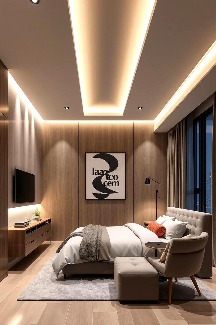 Sleek Lighting Options - 30 Bachelor Room Ideas