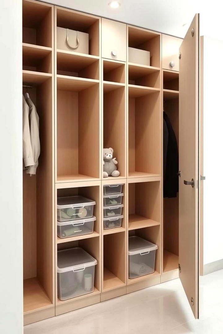 Sleek Minimalist Organizer - 30 Locker Decor Ideas