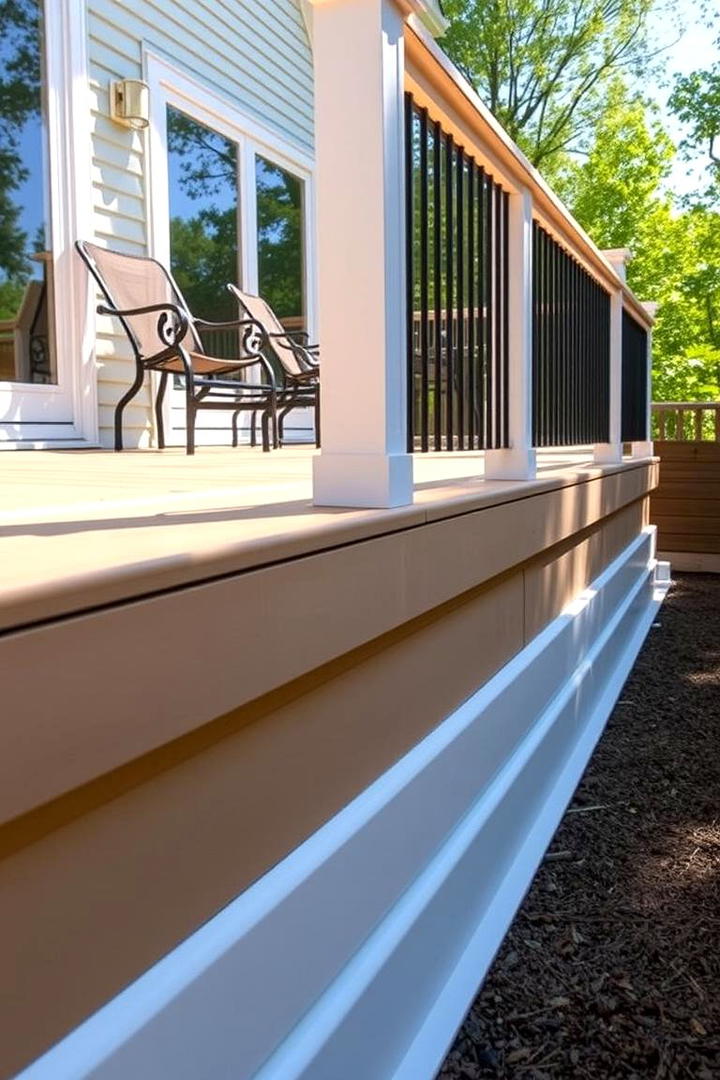 Sleek PVC Alternatives - 30 Deck Skirting Ideas