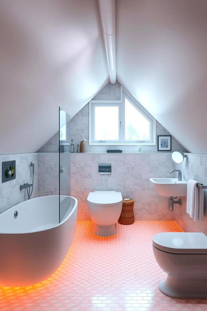 Smart Bathroom Technology - 30 Attic Bathroom Ideas