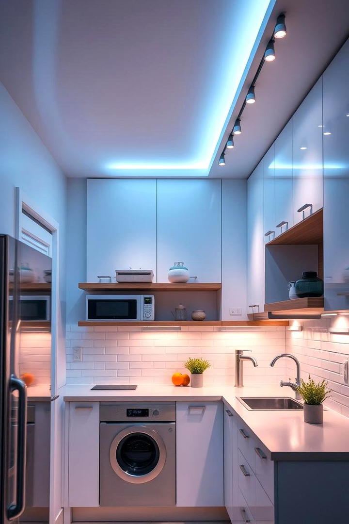 Smart Sensor Activated Fixtures - 30 Small Kitchen Lighting Ideas