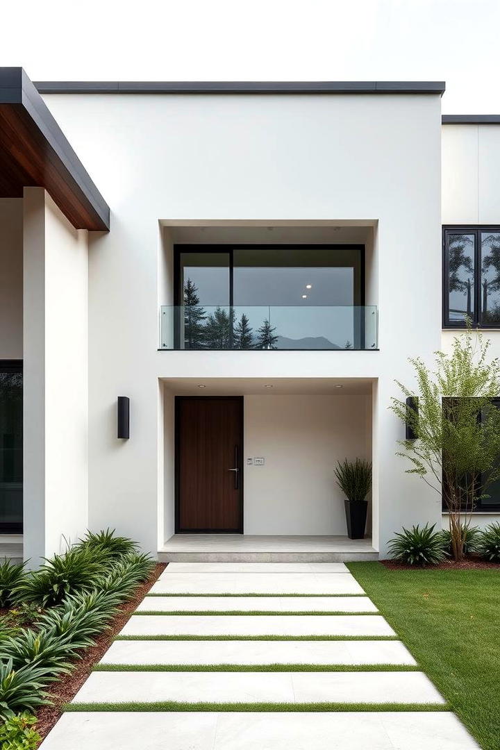 Smooth Surface Finishes - 30 Minimalist House Exterior Ideas