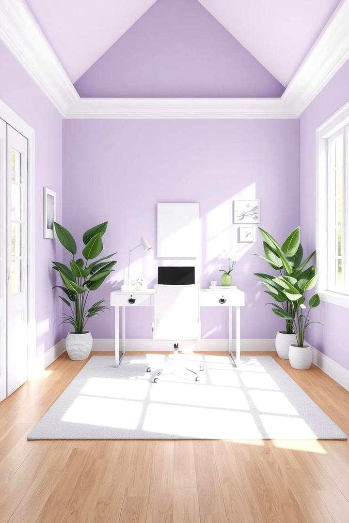 Soft Lilac Harmony - 30 Home Office Paint Colors