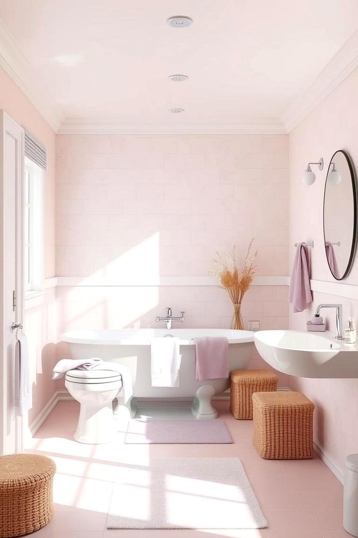 Soft Pastel Bathroom - 30 Bathroom Decor Ideas