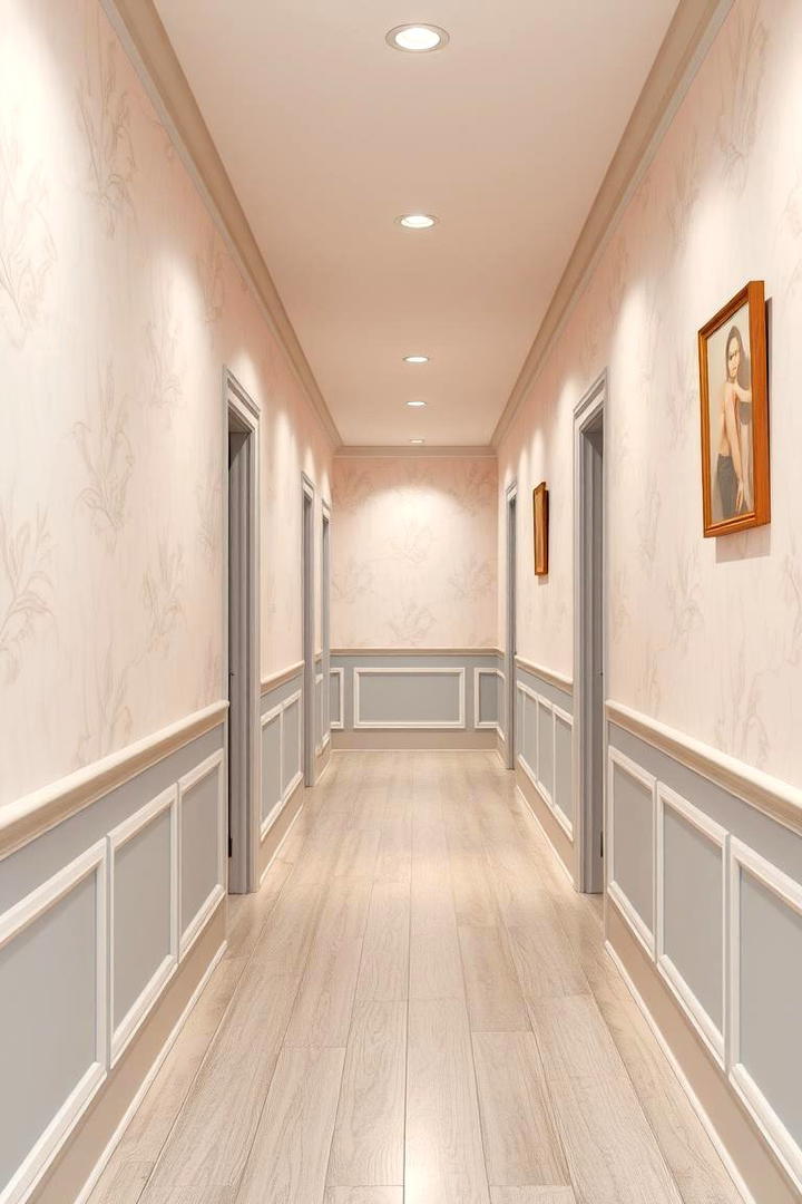 Soft Pastel Hues for a Serene Hallway - 30 Hallway Wallpaper Ideas