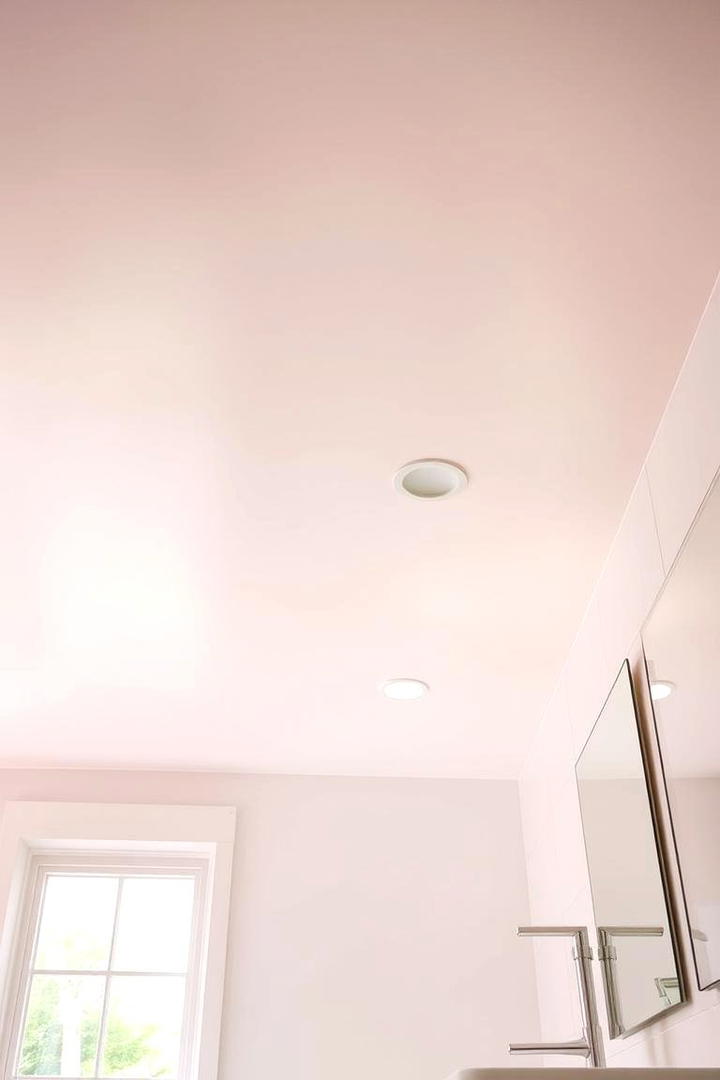 Soft Pastel Hues - 30 Bathroom Ceiling Ideas