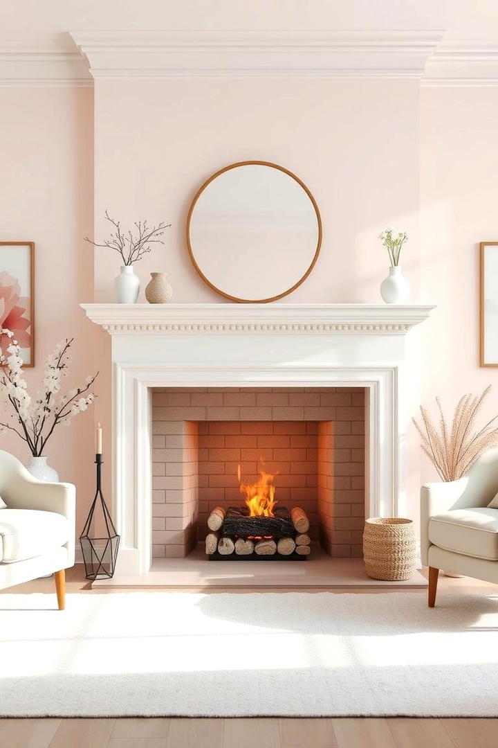 Soft Pastel Revival - 30 Fireplace Paint Ideas