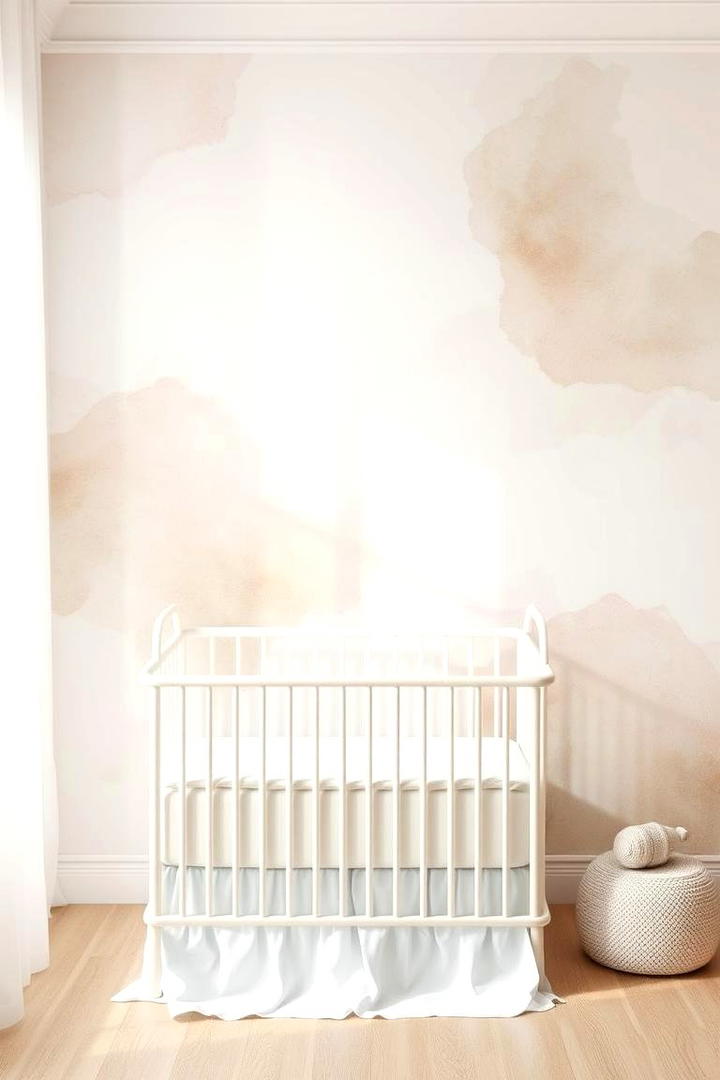 Soft Watercolor Washes - 30 Nursery Accent Wall Ideas