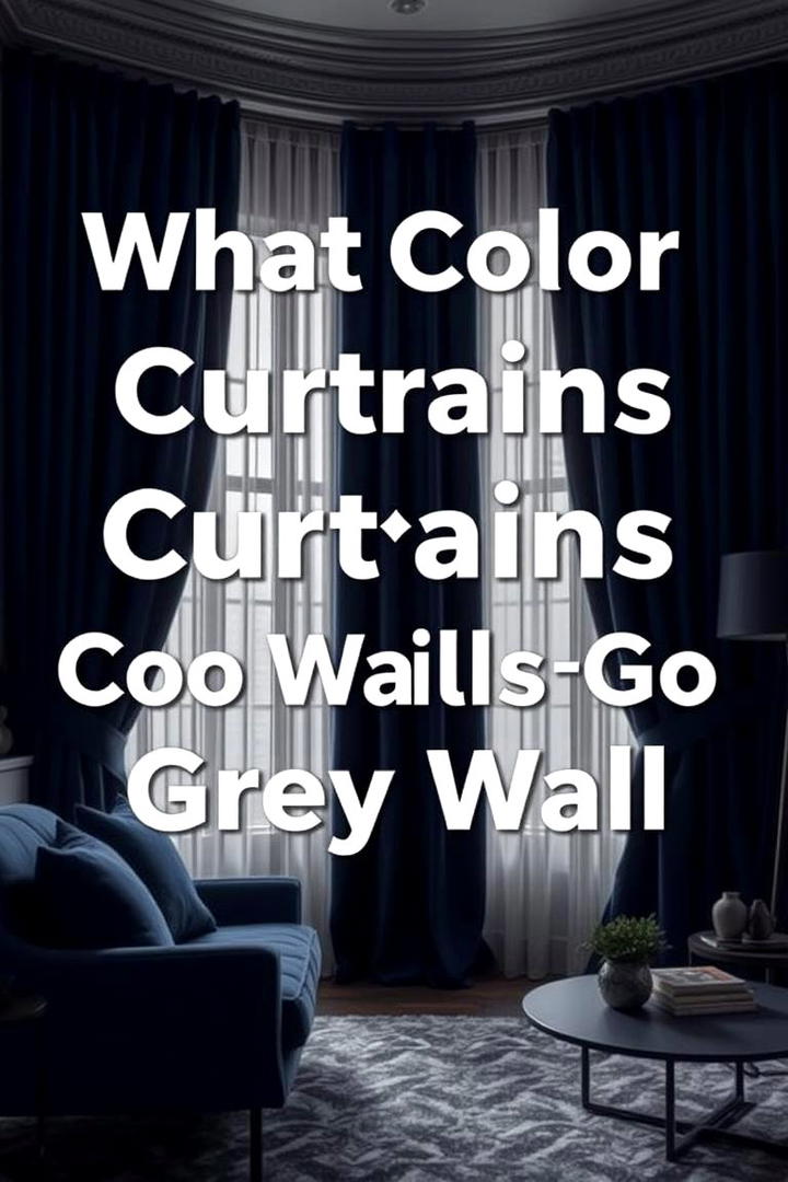 Sophisticated Indigo Hues - 30 What Color Curtains Go With Gray Walls