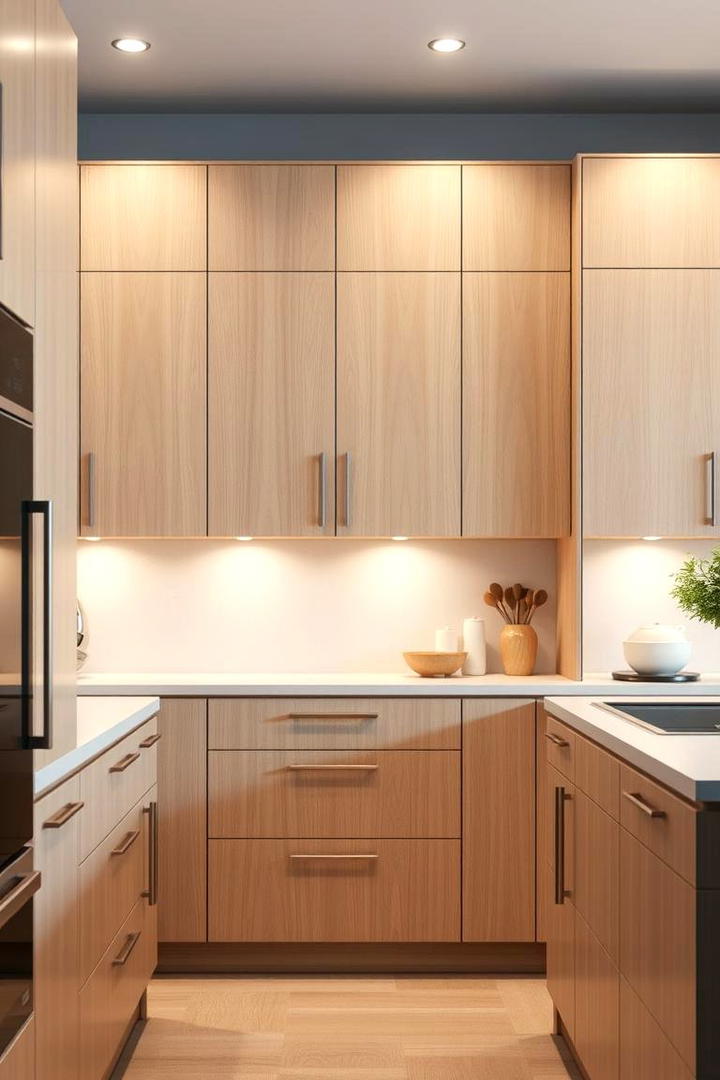 Sophisticated Modern Simplicity - 30 Kitchens With Light Wood Cabinets