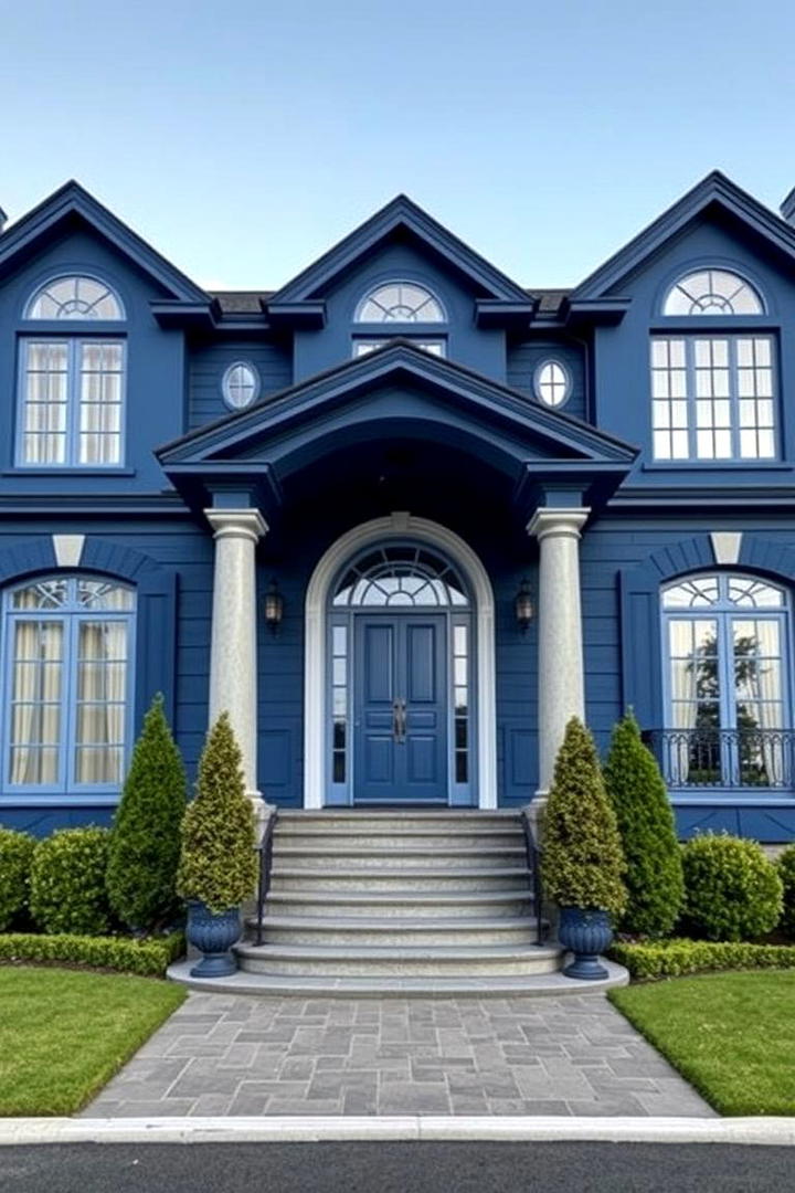 Sophisticated Sapphire Elegance - 30 Blue Exterior House Colors