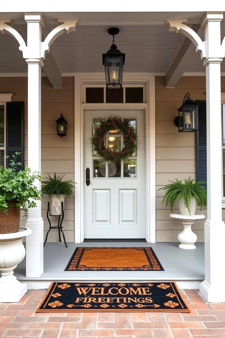 Southern Hospitality Welcome Mat - 30 Southern Front Porch Ideas