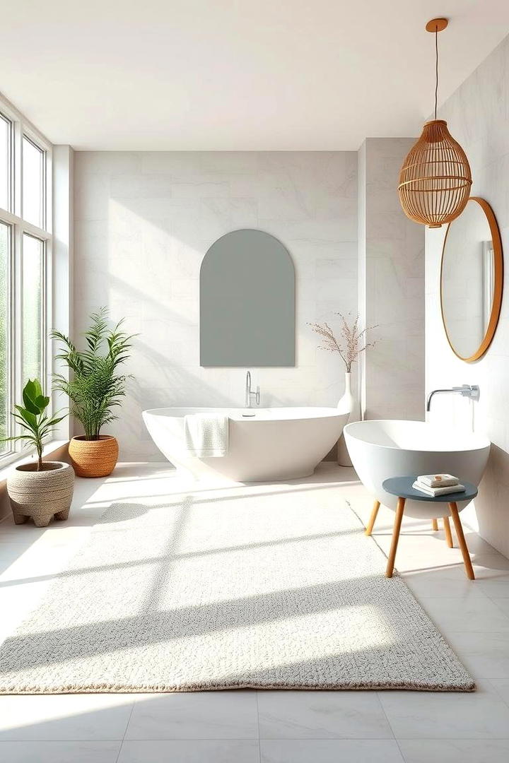 Spa Like Zen Inspired Rug - 30 Bathroom Rug Ideas