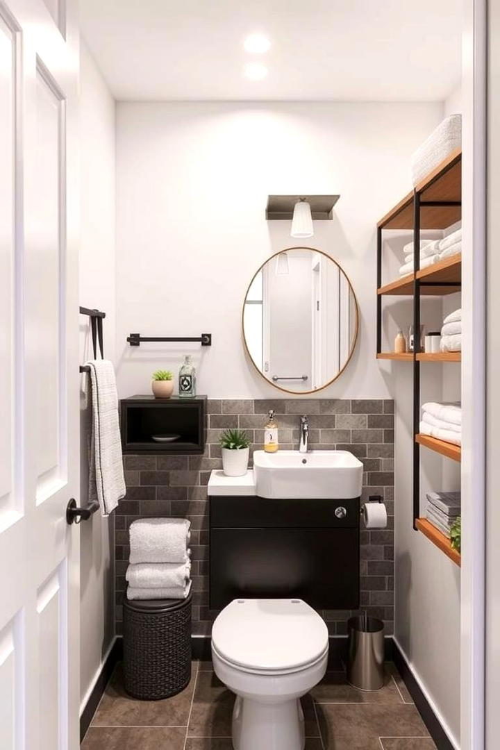 Space Saving Fixtures - 30 Basement Bathroom Ideas