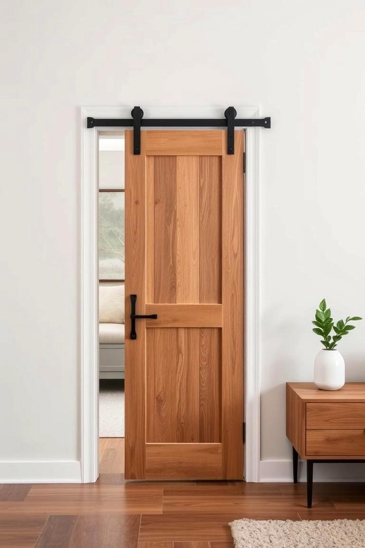 Space Saving Pocket Barn Door - 30 Barn Door Ideas