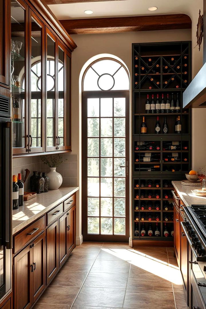 Spanish Inspired Wine Storage - 30 Spanish Style Kitchen Ideas