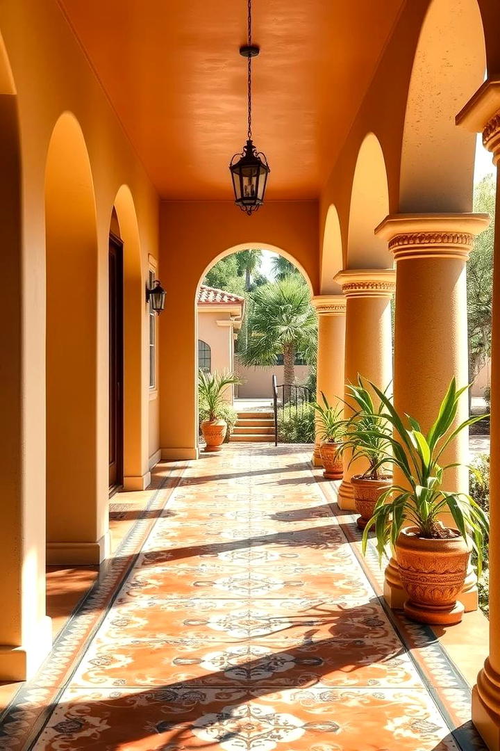 Spanish Tile Accents - 30 spanish style front porch ideas