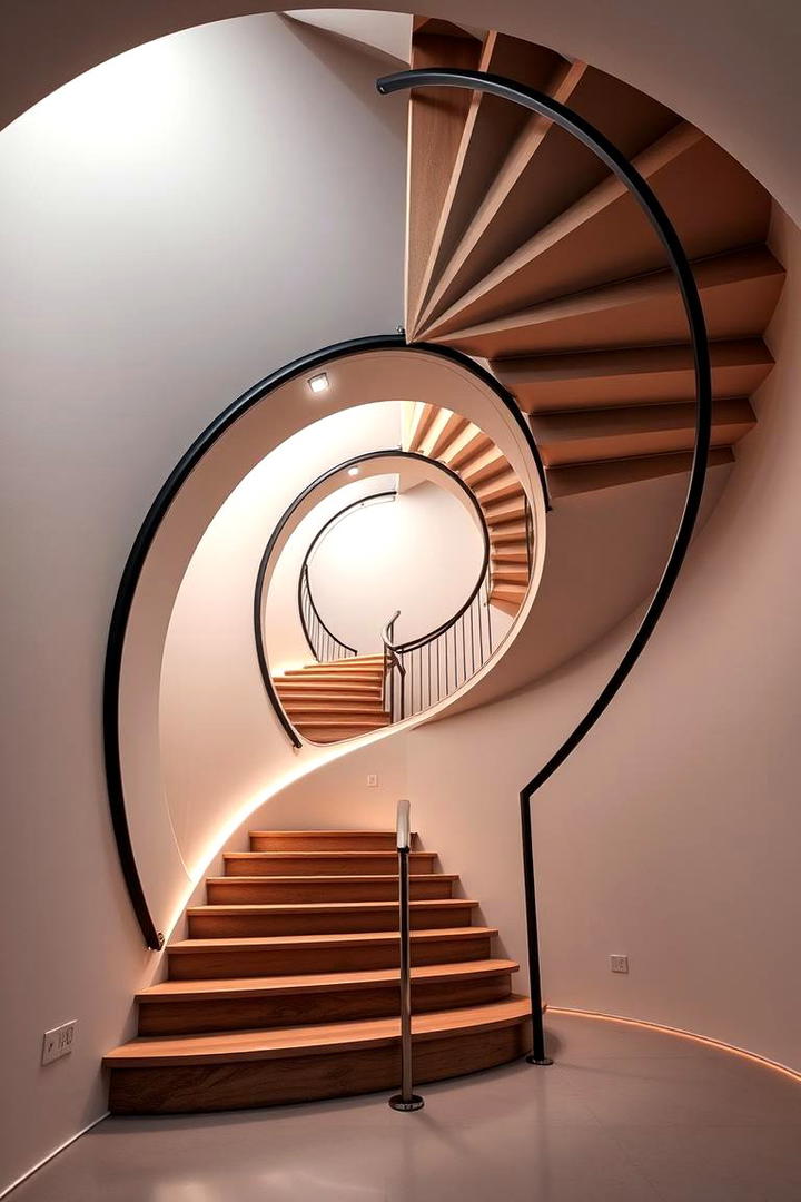 Spiral Contemporary Staircase - 30 Modern Staircases