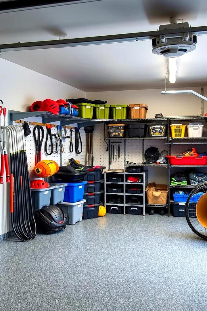 Sports Equipment Organizer - 30 Garage Makeover Ideas