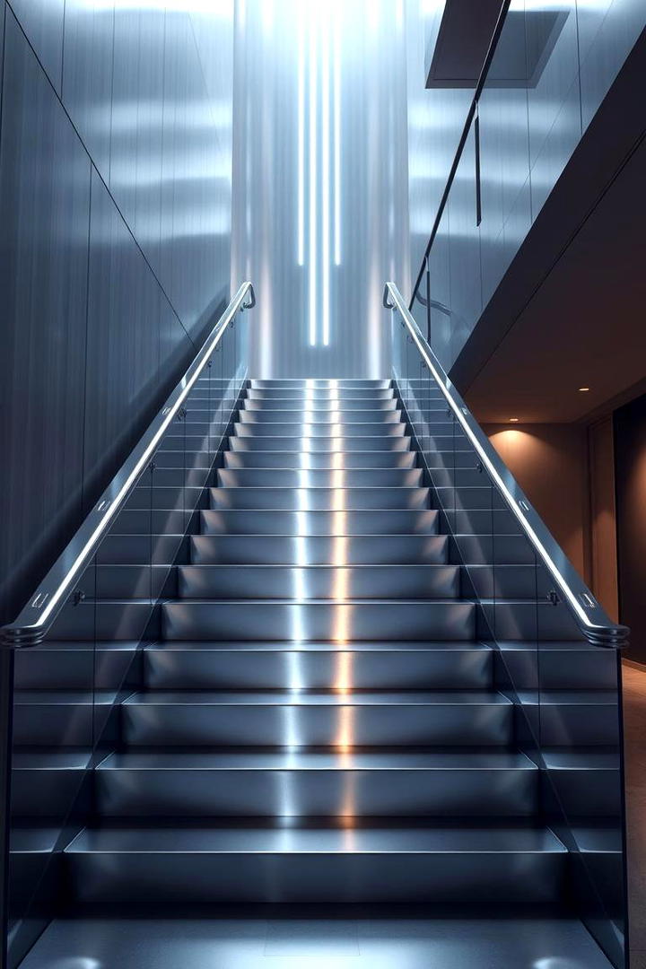 Stainless Steel Modern Staircase - 30 Modern Staircases