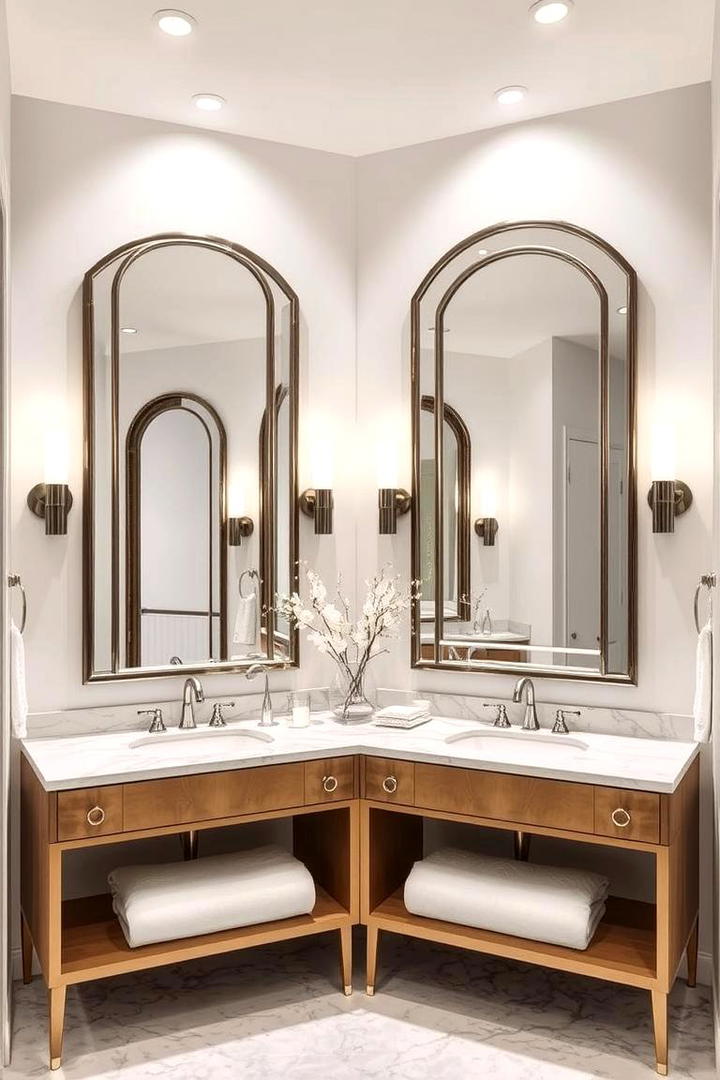 Statement Mirror Bathroom - 30 Bathroom Decor Ideas