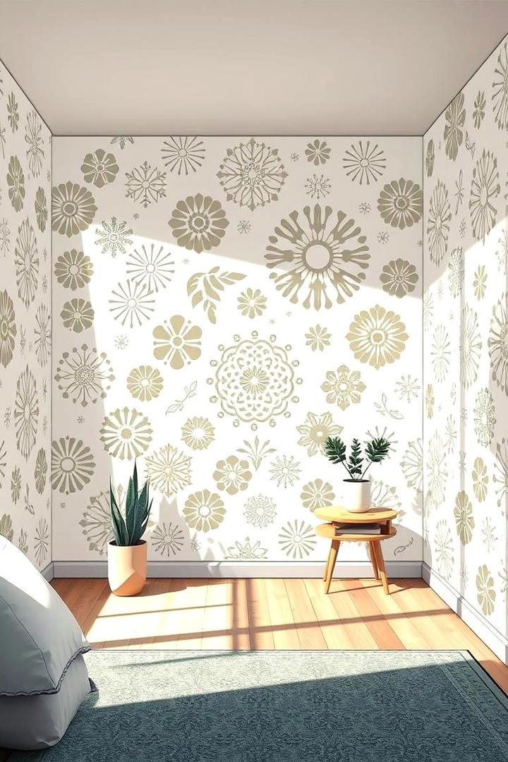 Stencil Art Masterpiece - 30 Wall Painting Ideas of Any Room