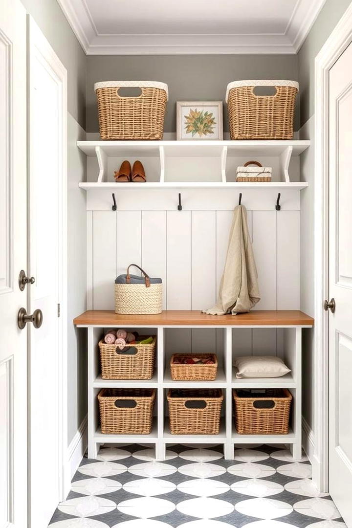 Storage Baskets and Bins - 30 Mudroom Storage Ideas