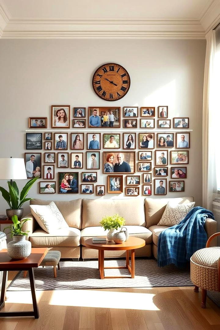 Storytelling Wall - 30 Family Picture Wall Ideas