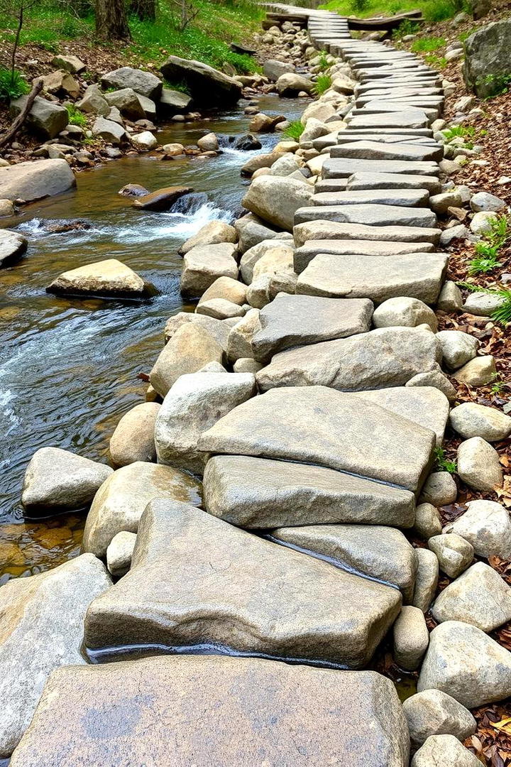 Streamside Rock Walk - 30 Rock Walkway Ideas