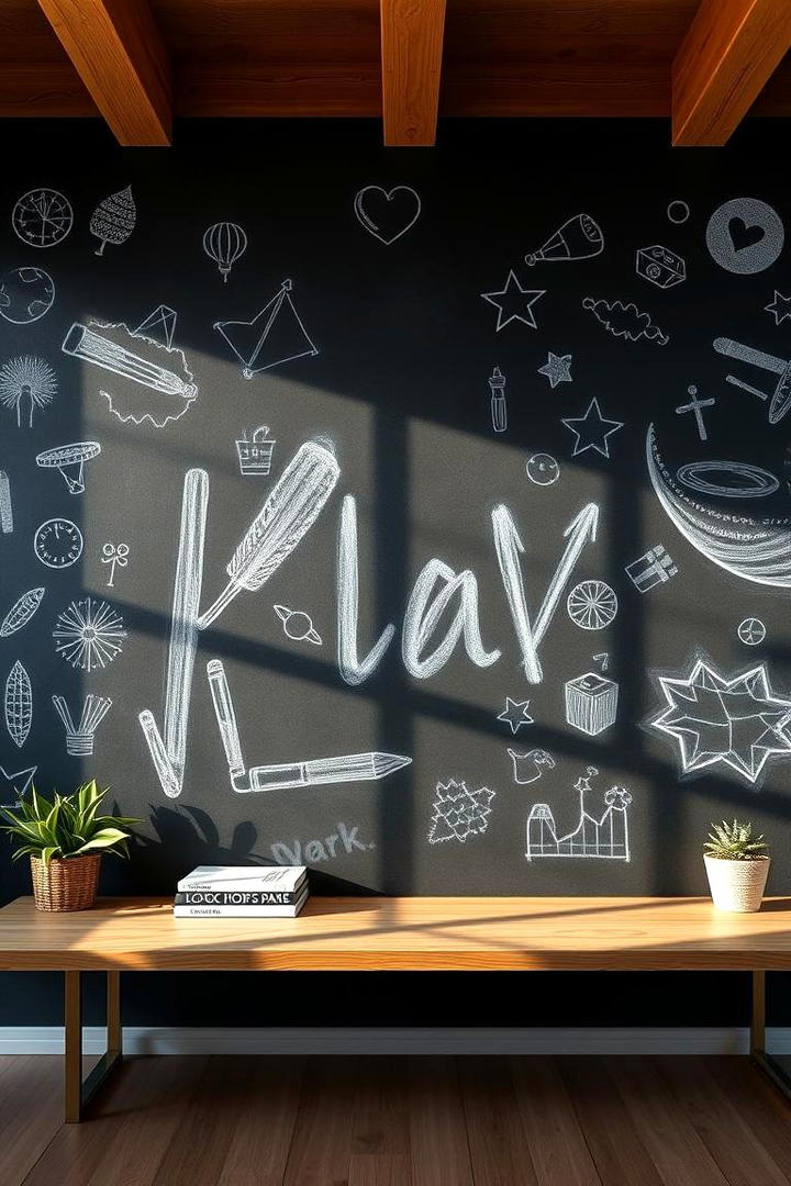 Study Interactive Blackboard Mural - 30 Interactive Murals