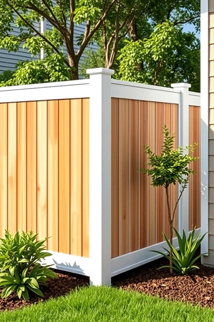 Sturdy PVC Vinyl Corner Fence - 30 Corner Fence Ideas