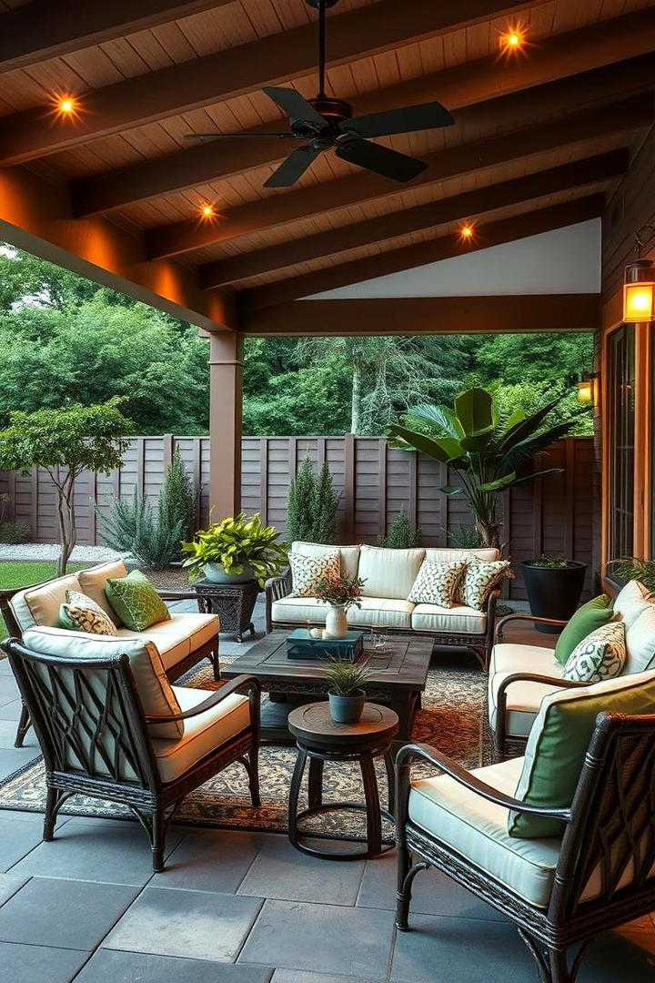 Stylish Outdoor Living Room - 30 2000s Room Ideas