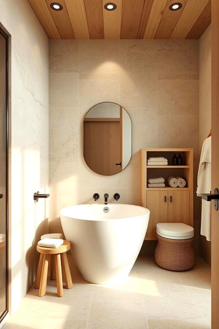 Subtle Natural Warmth - 30 Beige Bathroom Ideas