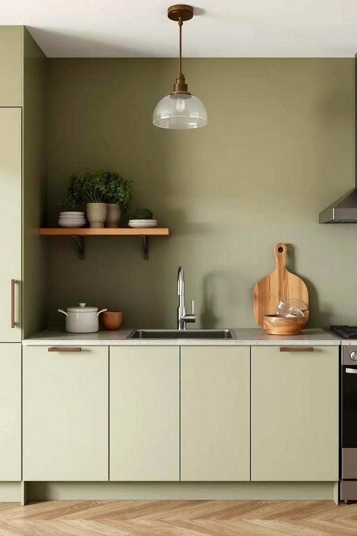 Subtle Olive Green Nuance - 30 Olive Green Kitchens