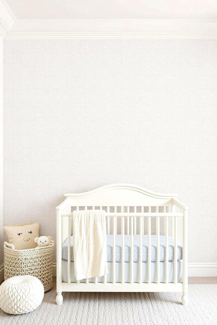 Subtle Pattern Overlays - 30 Nursery Accent Wall Ideas