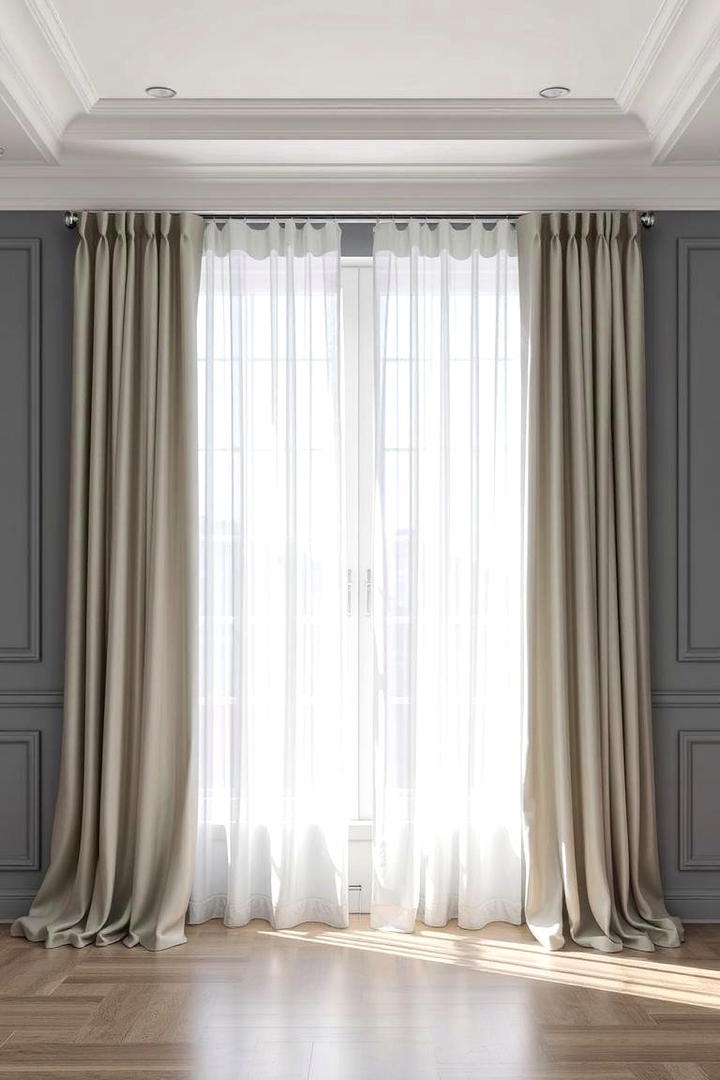 Subtle Silver Sheers - 30 What Color Curtains Go With Gray Walls