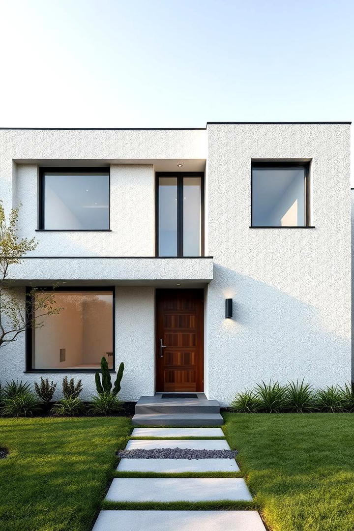 Subtle Texture Accents - 30 Minimalist House Exterior Ideas