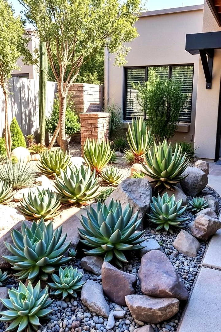 Succulent Haven Patio - 30 Patio Garden Ideas