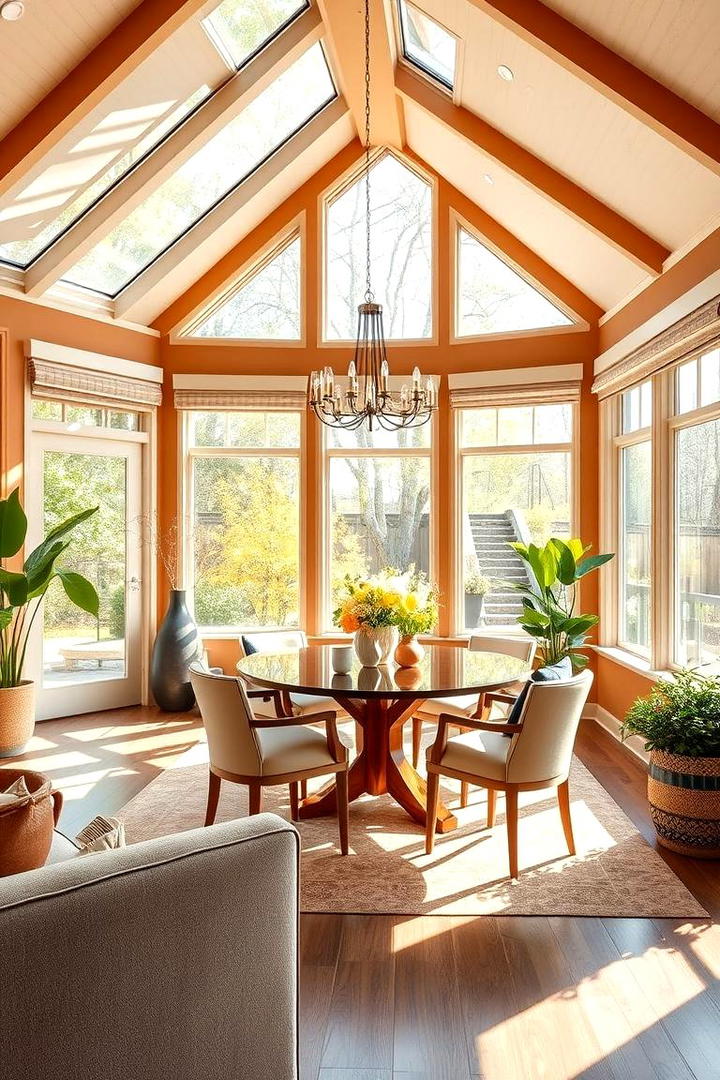 Sun Kissed Dining Experience - 30 Sunroom Dining Room Ideas