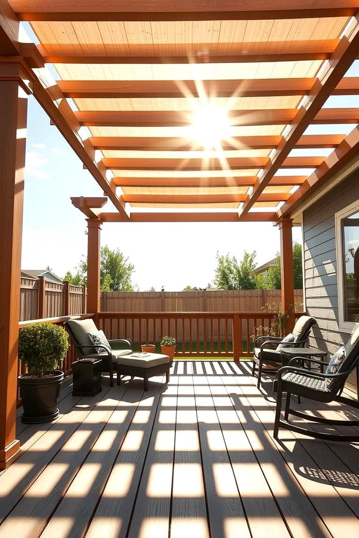 Sun Soaked Pergola Deck - 30 Backyard Deck Ideas on a Budget