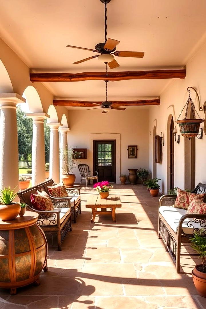 Sunlit Veranda Escape - 30 Mexican Style House Design Ideas