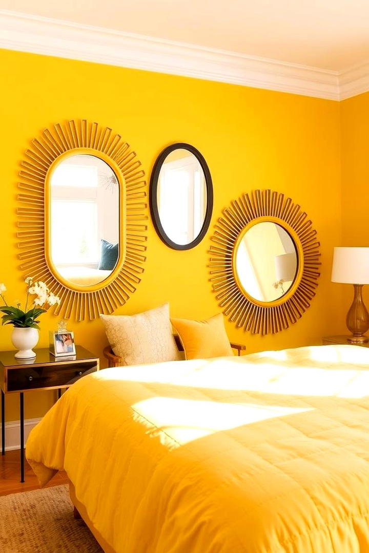 Sunny Mirror Designs - 30 Yellow Bedroom Ideas