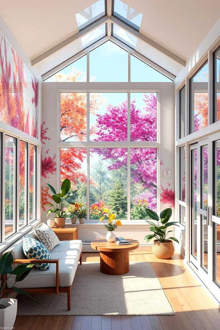 Sunroom Light Responsive Mural - 30 Interactive Murals