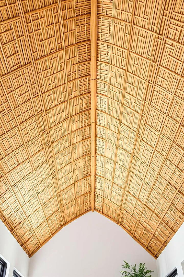 Sustainable Bamboo Ceiling Design - 30 Cathedral Ceiling Ideas