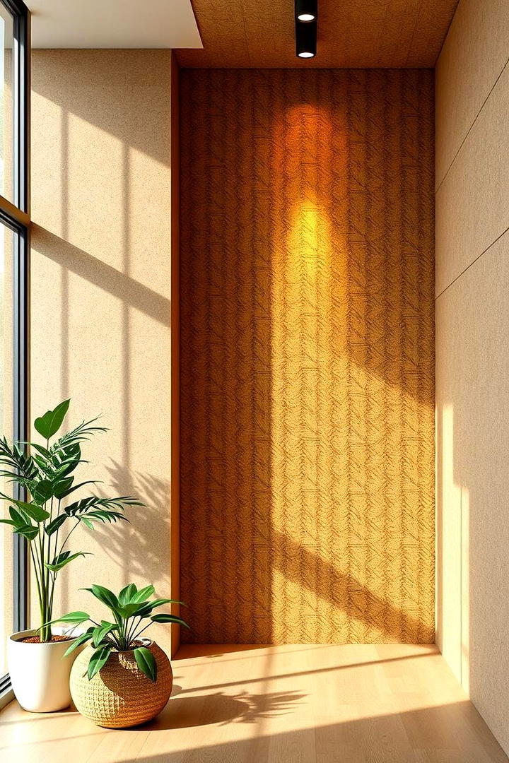 Sustainable Cork and Bamboo Walls - 30 Wall Covering Ideas