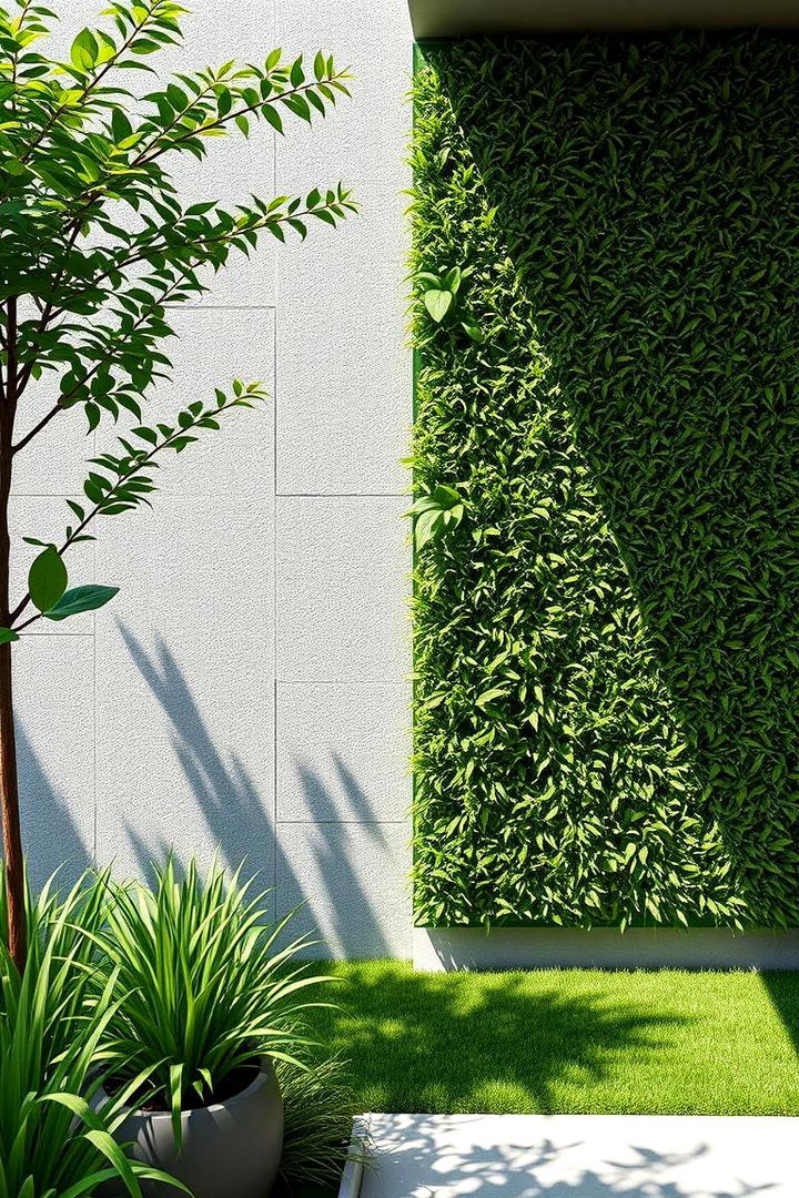 Sustainable Garden Accent - 30 Artificial Grass Wall Design Ideas