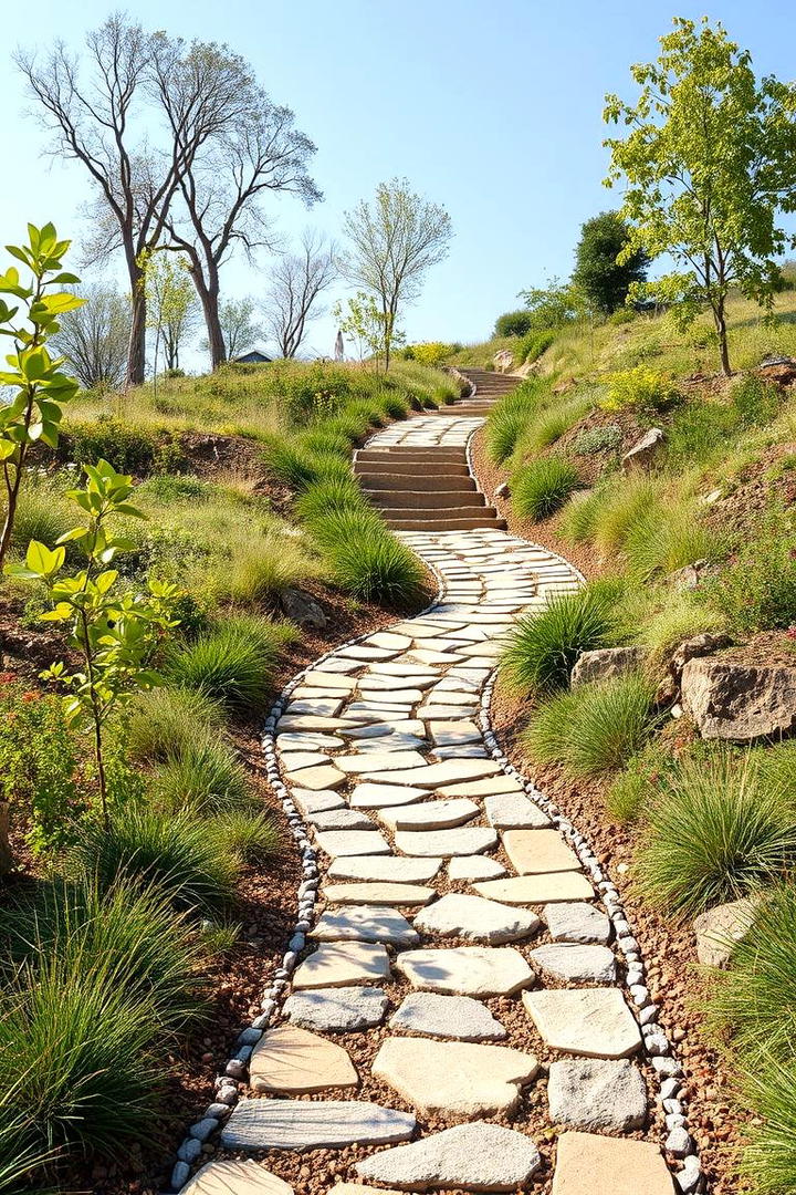 Sustainable Hillside Pathways - 30 hillside landscaping ideas